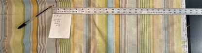 Kaufman Coastal Garden Beach Stripe Rainbow Blue Green Red Cotton - By The Yard