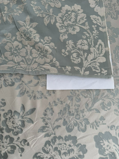 Fabricut Bellucci Porcelain Renaissance Blue White Cream Silk Lampas- By The Yard - MSRP USD339/y