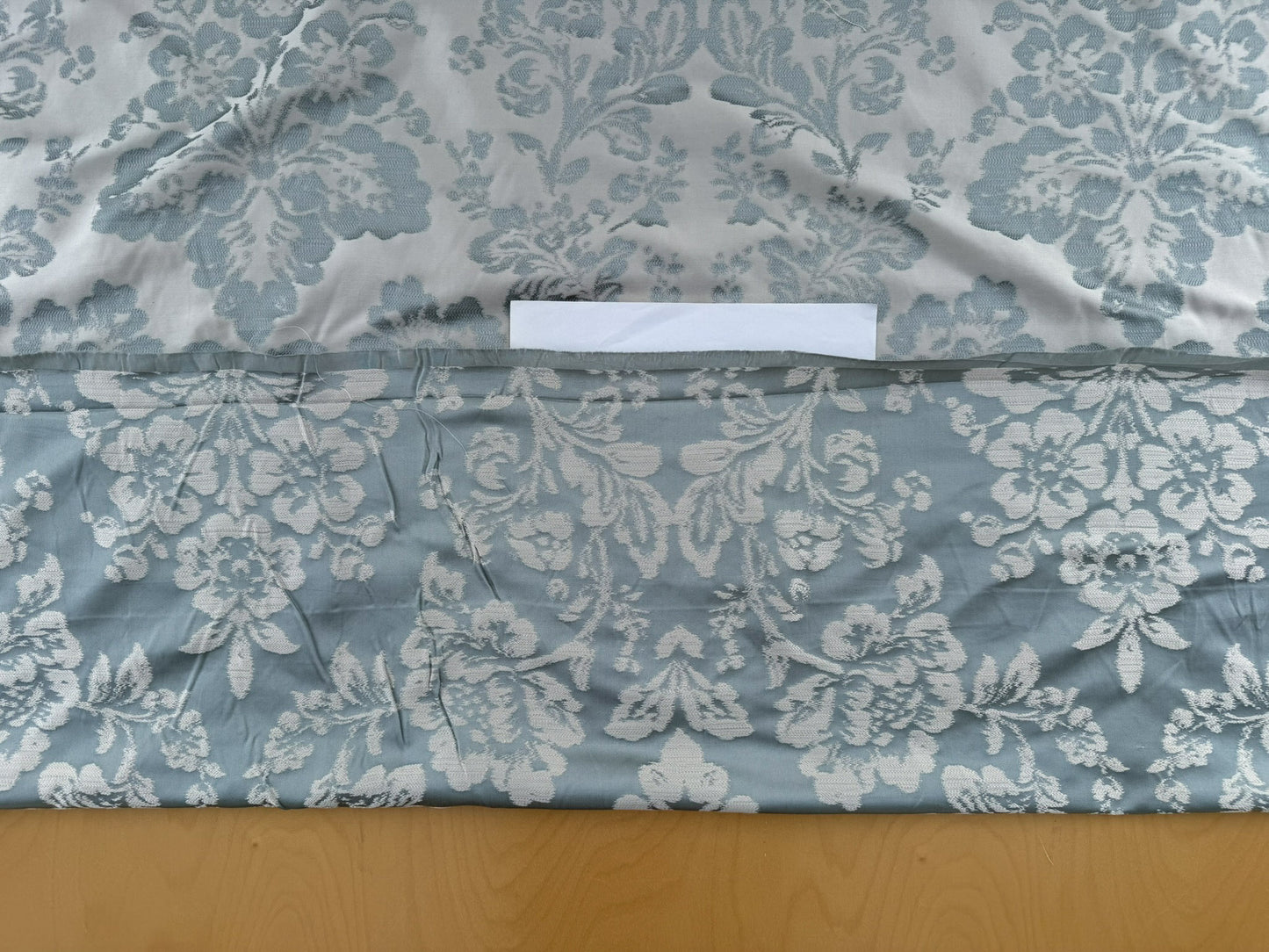 Fabricut Bellucci Porcelain Renaissance Blue White Cream Silk Lampas- By The Yard - MSRP USD339/y