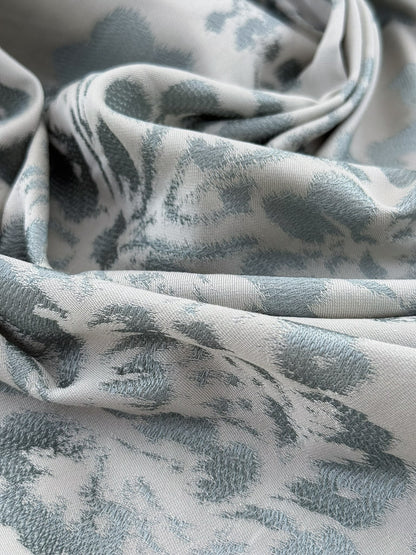 Fabricut Bellucci Porcelain Renaissance Blue White Cream Silk Lampas- By The Yard - MSRP USD339/y