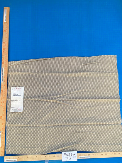 27 Berkbox73 Square Silk by Fonthill Mitchel Grey Small Scale Texture Plain Yellow MSRP USD 216/y
