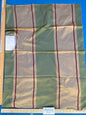 29 Berkbox73 Square Silk by Fonthill Caribu Stripe Green Taupe Red MSRP USD 200/y