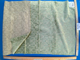 6 Berkbox74 Square Velvet by Old World Weavers Princess Aida Bamboo Green Cut Velvet Silky 1.4yd X 27"  MSRP USD 265/Y