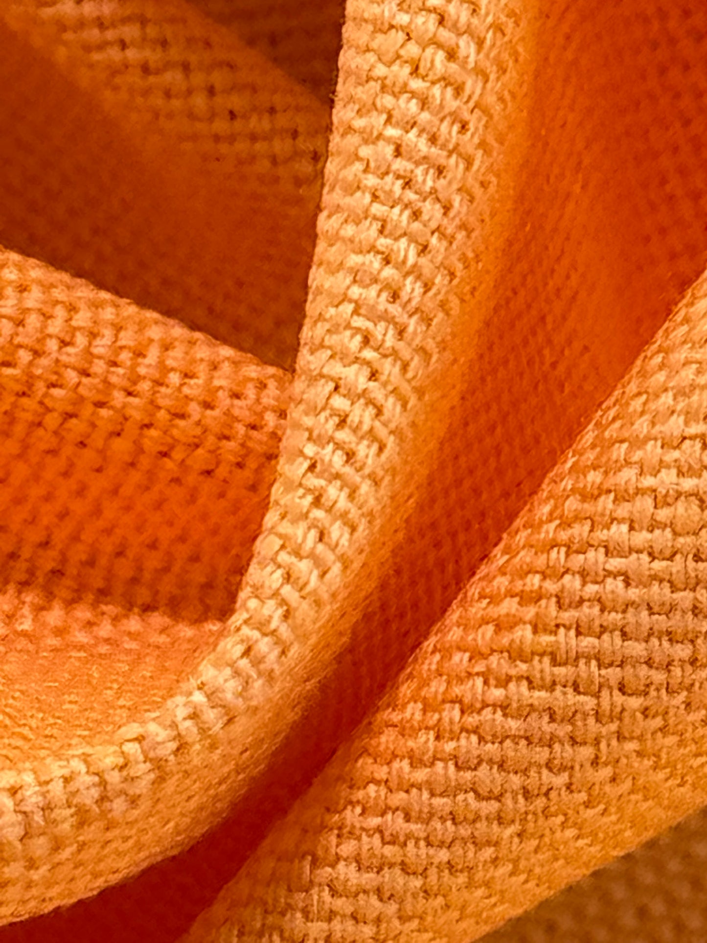 Scalamandre Panarea  Melone Orange Cotton Canvas Heavy Duty- By The Yard - MSRP USD 58