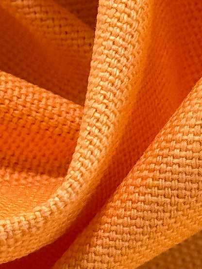 Scalamandre Panarea  Melone Orange Cotton Canvas Heavy Duty- By The Yard - MSRP USD 58