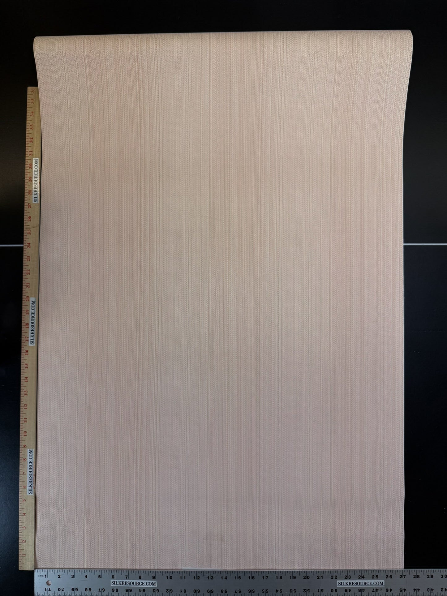 Scalamandre  Aria Strie Blush Beige Cream Wallpaper 100% Vinyl Coated Paper - 5 Yards Single Roll - MSRP USD126roll