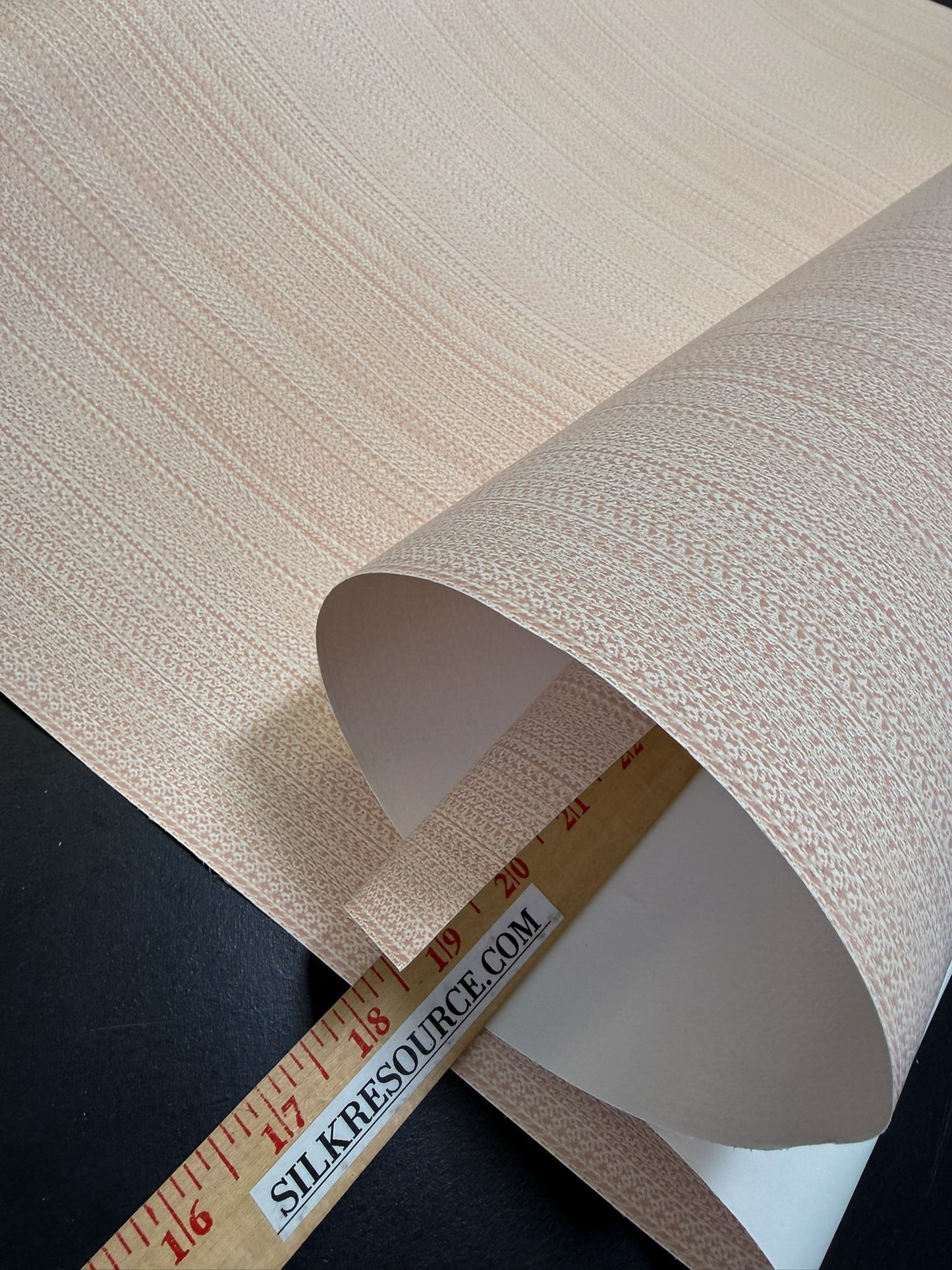 Scalamandre  Aria Strie Blush Beige Cream Wallpaper 100% Vinyl Coated Paper - 5 Yards Single Roll - MSRP USD126roll