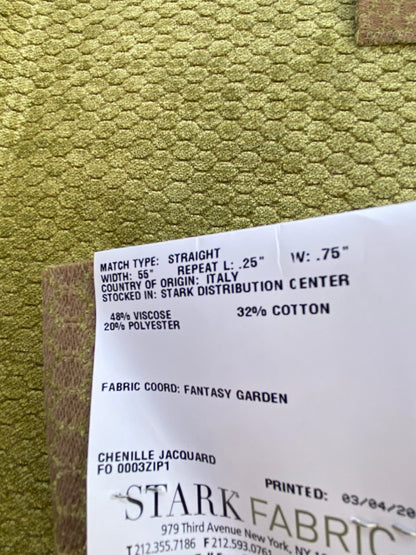 16 Berkbox74 Square Velvet by Grey Watkins Monterosso Moss Yellow Small Scale Texture MSRP USD 192/Y