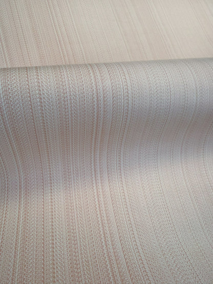 Scalamandre  Aria Strie Blush Beige Cream Wallpaper 100% Vinyl Coated Paper - 5 Yards Single Roll - MSRP USD126roll
