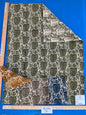17 Berkbox74 Square Velvet by Grey Watkins Veneto Pine Fern Green White Tree Foliage Chenille Jacquard MSRP USD 590/Y