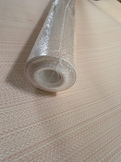Scalamandre  Aria Strie Blush Beige Cream Wallpaper 100% Vinyl Coated Paper - 5 Yards Single Roll - MSRP USD126roll