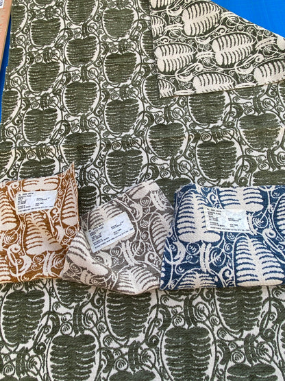 17 Berkbox74 Square Velvet by Grey Watkins Veneto Pine Fern Green White Tree Foliage Chenille Jacquard MSRP USD 590/Y