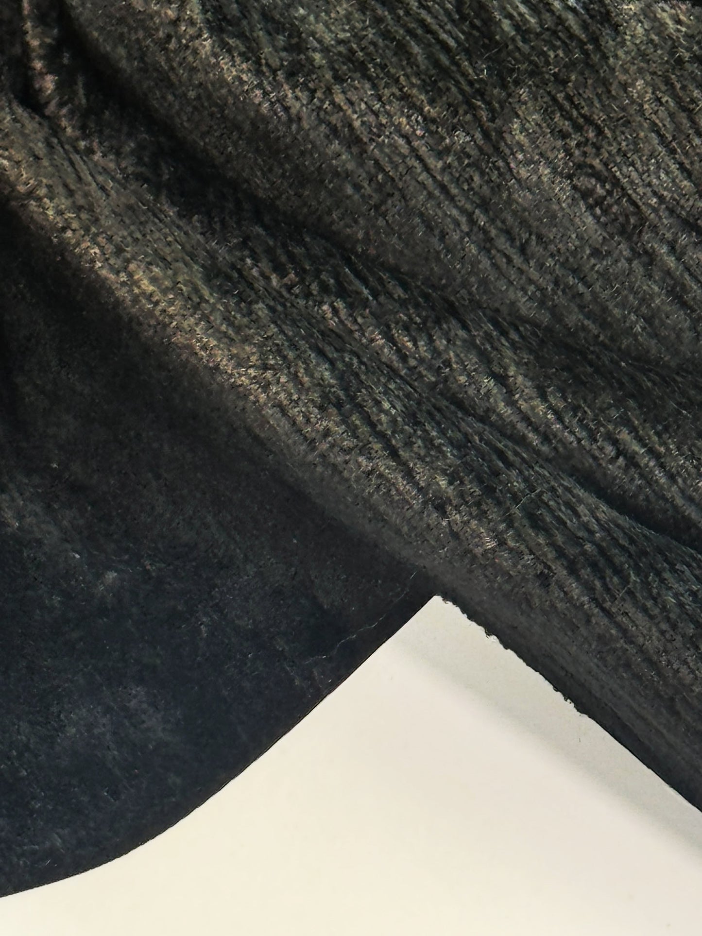 Scalamandre Como Linen II Caviar Black Velvet Solid Cotton - By The Yard - MSRP USD340/y