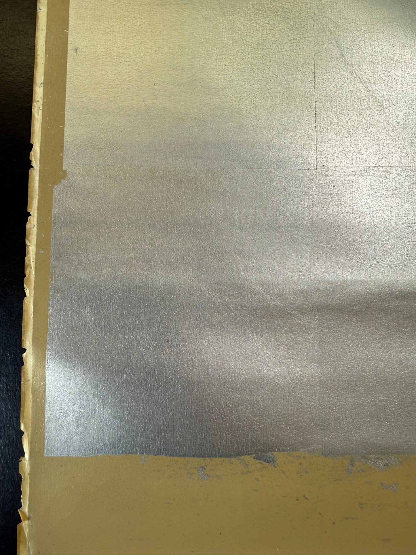 Scalamandre Silverleaf Pewter Wallpaper Solid Paper Gray - By The Yard - MSRP USD  246/y