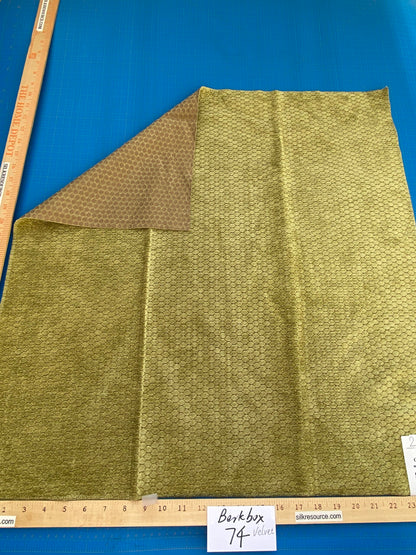 22 Berkbox74 Square Velvet by Grey Watkins Monterroso Moss Green Texture MSRP USD 192/Y