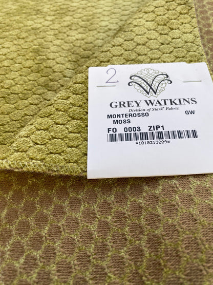 22 Berkbox74 Square Velvet by Grey Watkins Monterroso Moss Green Texture MSRP USD 192/Y