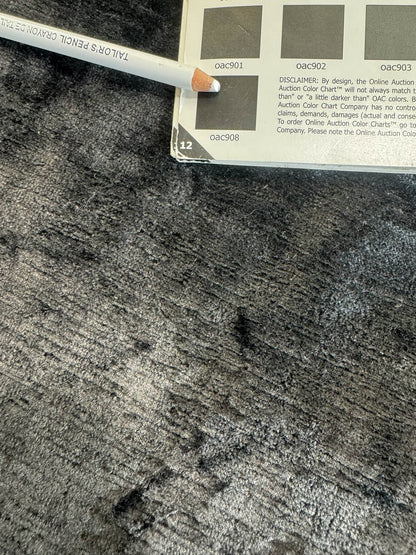 Scalamandre Como Linen II Caviar Black Velvet Solid Cotton - By The Yard - MSRP USD340/y