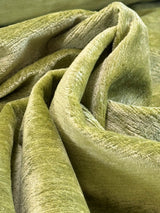 Scalamandre Como Linen II Celadon Green Velvet Solid Cotton - By The Yard - MSRP USD340/y