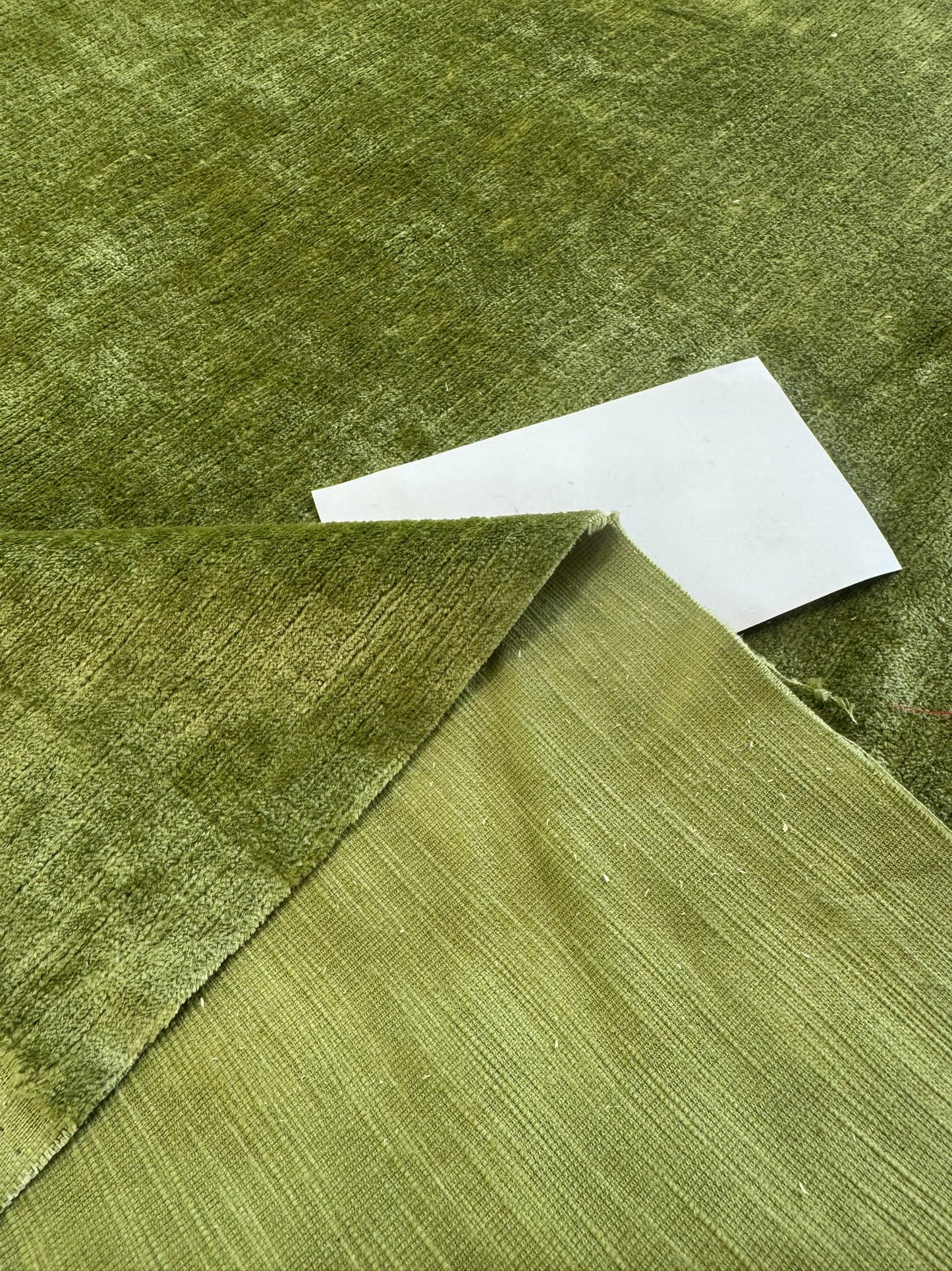 Scalamandre Como Linen II Celadon Green Velvet Solid Cotton - By The Yard - MSRP USD340/y