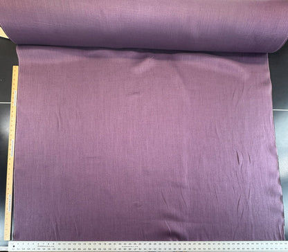 Scalamandre Lakeside Linen Eggplant Purple Solid Texture 100% Linen -By The Yard - MSRP USD 158/y