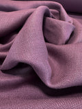 Scalamandre Lakeside Linen Eggplant Purple Solid Texture 100% Linen -By The Yard - MSRP USD 158/y
