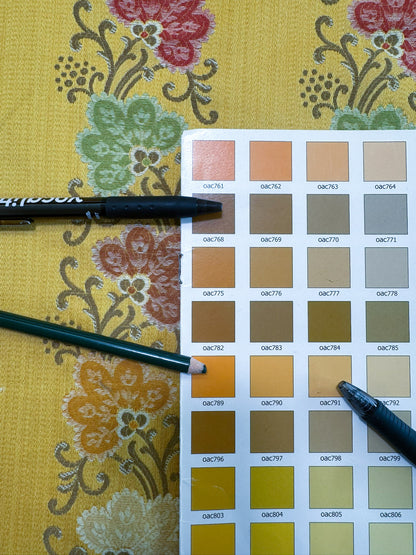 Scalamandre Fleur Multi/Maize Yellow Radiance Traditional Flower Garland Stripe Red Pink Blue Yellow Cotton - By The Yard - MSRP USD216/y