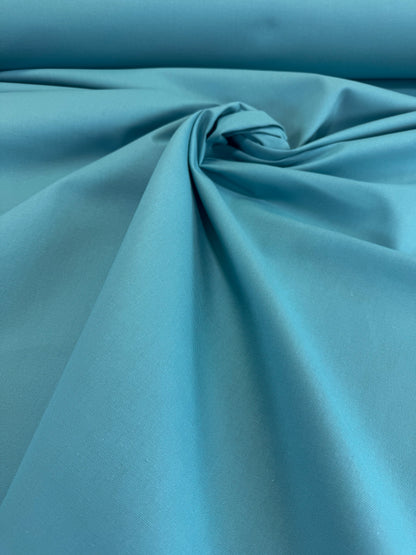 Scalamandre Canvas Ocean Solid Cotton - Bright Turquoise Blue Aqua -By The Yard