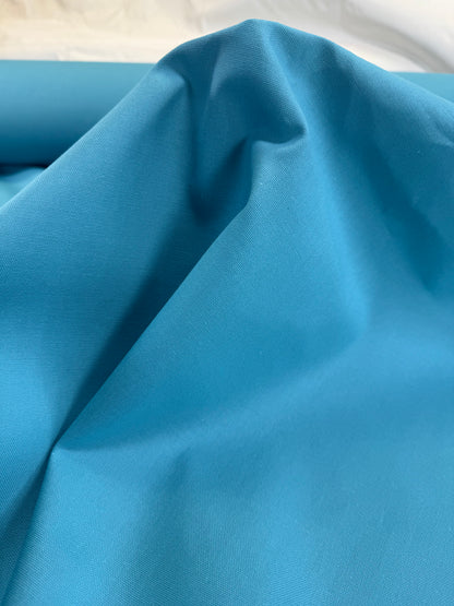 Scalamandre Canvas Ocean Solid Cotton - Bright Turquoise Blue Aqua -By The Yard