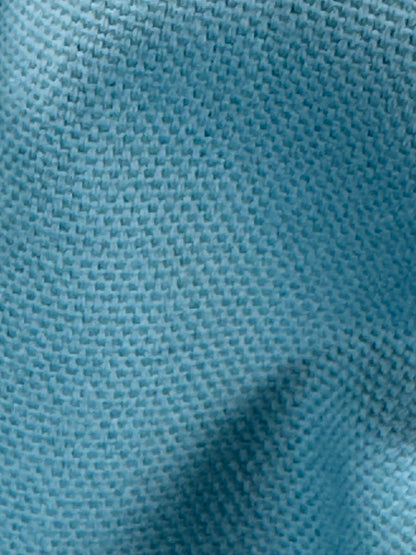 Scalamandre Canvas Ocean Solid Cotton - Bright Turquoise Blue Aqua -By The Yard