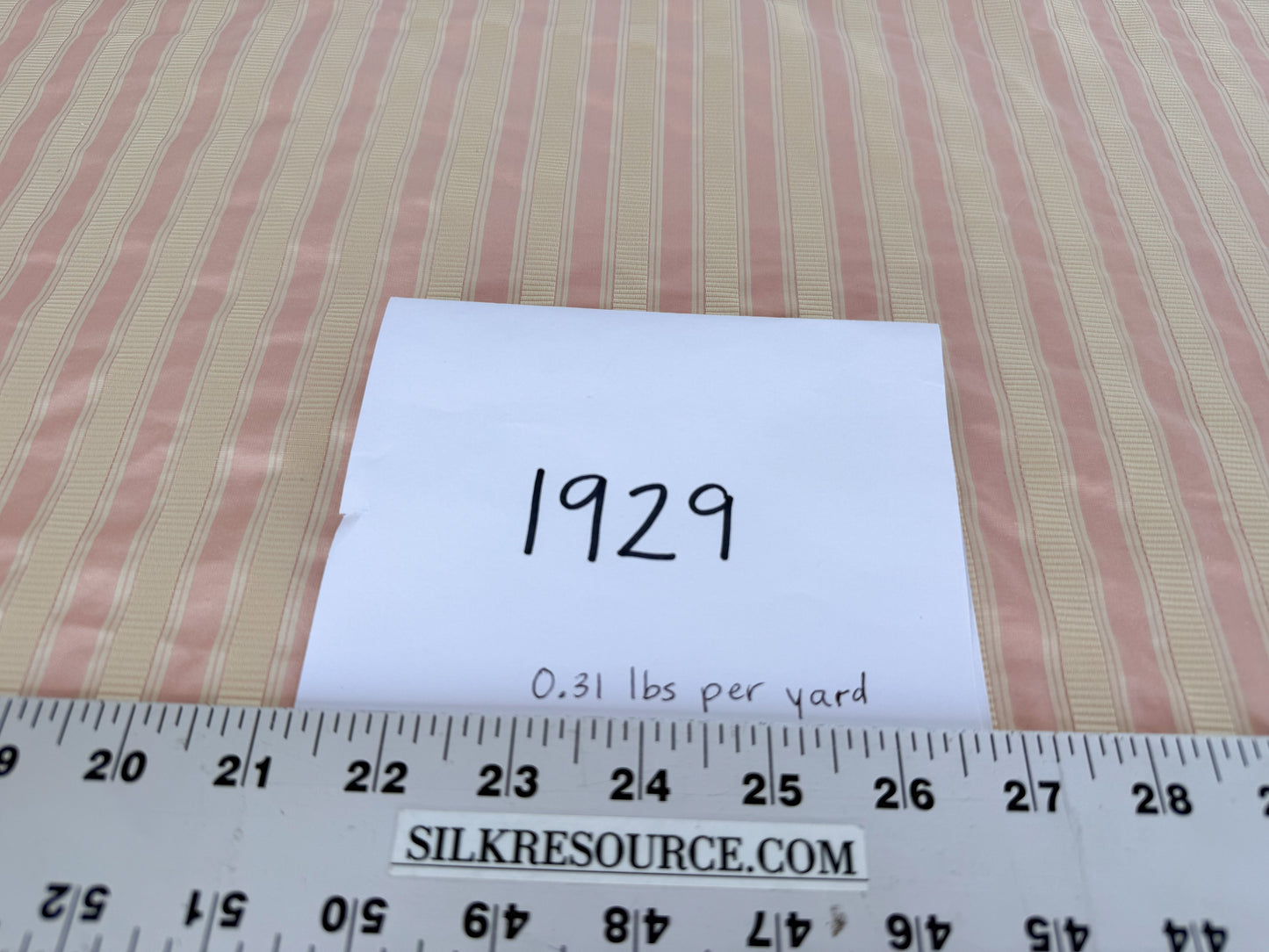Scalamandre  Shirred Stripe Pale Peach Pink MSRPUSD 339/y - By The Yard