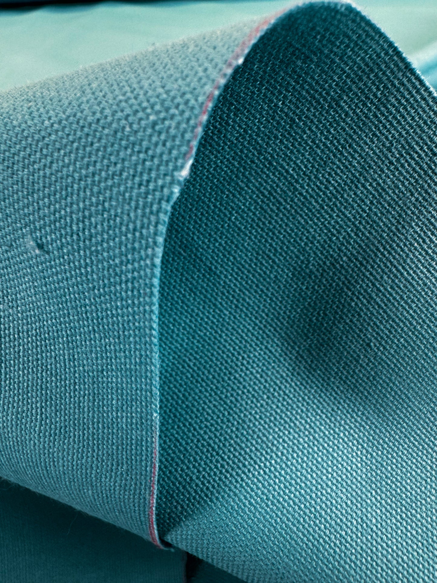 Scalamandre Canvas Ocean Solid Cotton - Bright Turquoise Blue Aqua -By The Yard