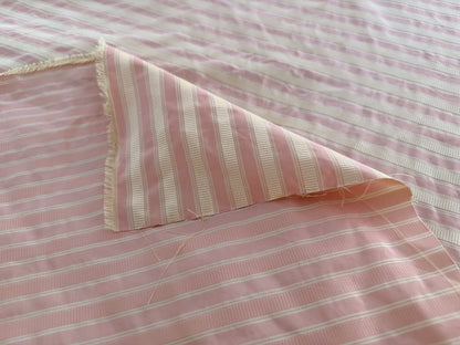 Scalamandre  Shirred Stripe Pale Peach Pink MSRPUSD 339/y - By The Yard