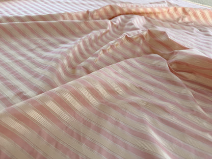 Scalamandre  Shirred Stripe Pale Peach Pink MSRPUSD 339/y - By The Yard