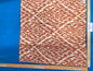 35 Berkbox75 Square Embroidery by Scalamandre Lhasa Ikat Weave Coral  Orange MSRP USD 362/Y
