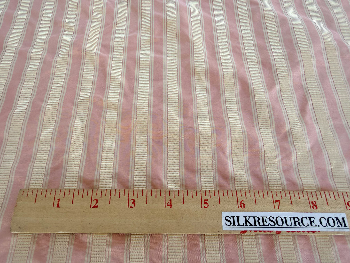 Scalamandre  Shirred Stripe Pale Peach Pink MSRPUSD 339/y - By The Yard