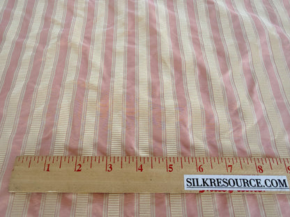 Scalamandre  Shirred Stripe Pale Peach Pink MSRPUSD 339/y - By The Yard