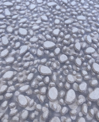 15 Berkbox48 1.2yard  Scalamandre Rain Dance Pearl Sheers Gray Viscose Polyester MSRP USD 362/y