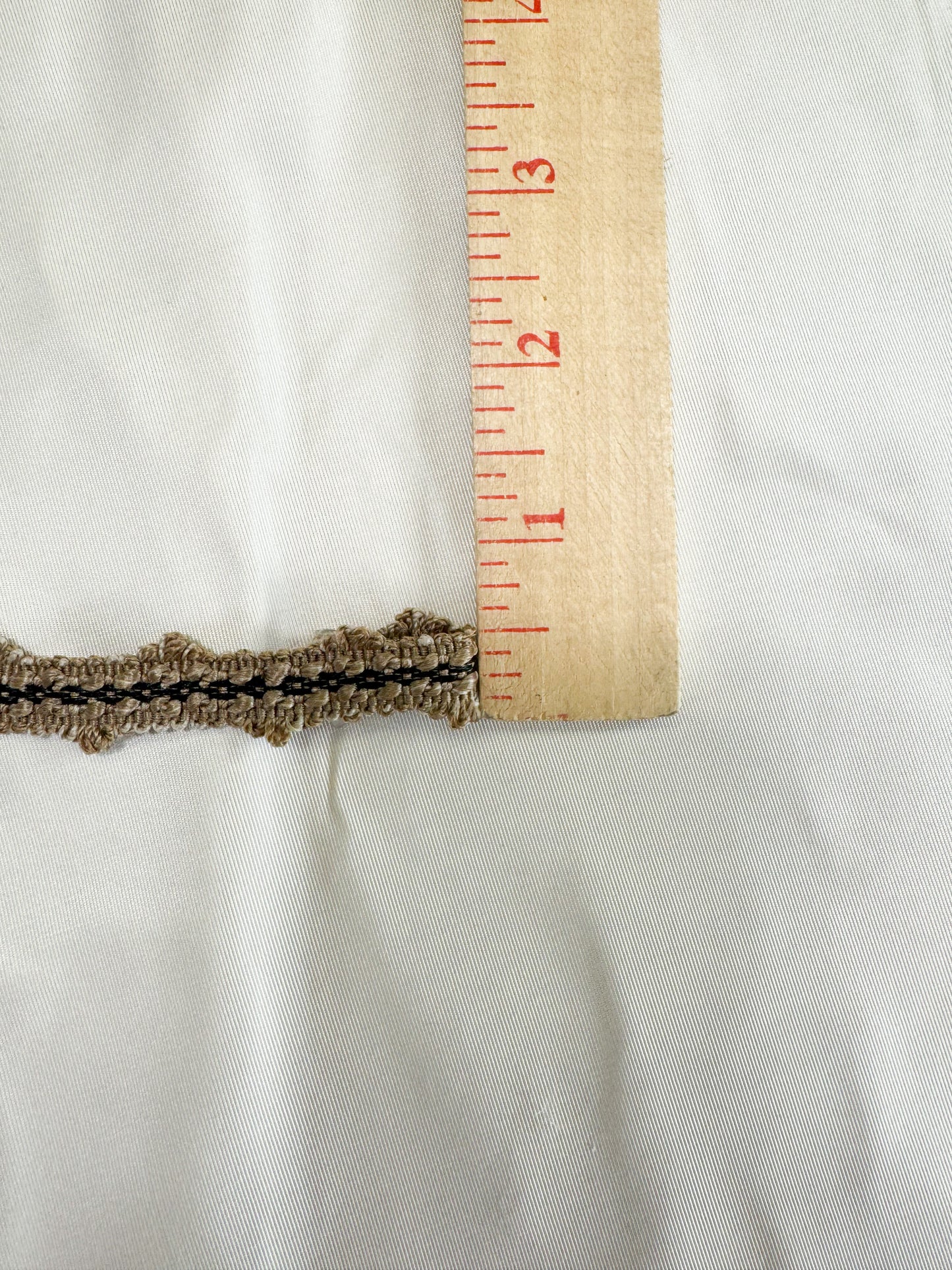 Scalamandre Newport Loops Taupe Black and Grey Trim 100% Silk MSRP USD 58/Y