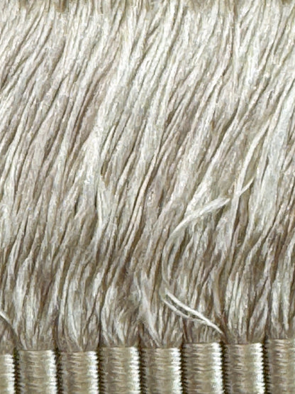 Scalamandre Gripsholm Moss Fringe  Flax Cream White Tassel 100% Silk MSRP USD 72/y