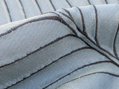 Scalamandre Sagamore Hill Bluebell Blue Large Silk Lampas Tropical Foliage Old World Weavers MSRP USD 492/Y