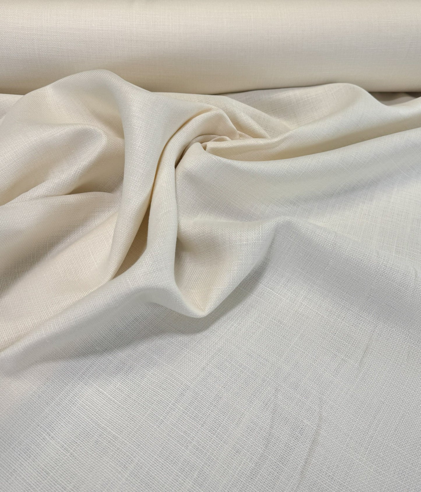 Scalamandre Luxembourg Linen Oyster Cream White Solid Super Heavy MSRP USD284/y