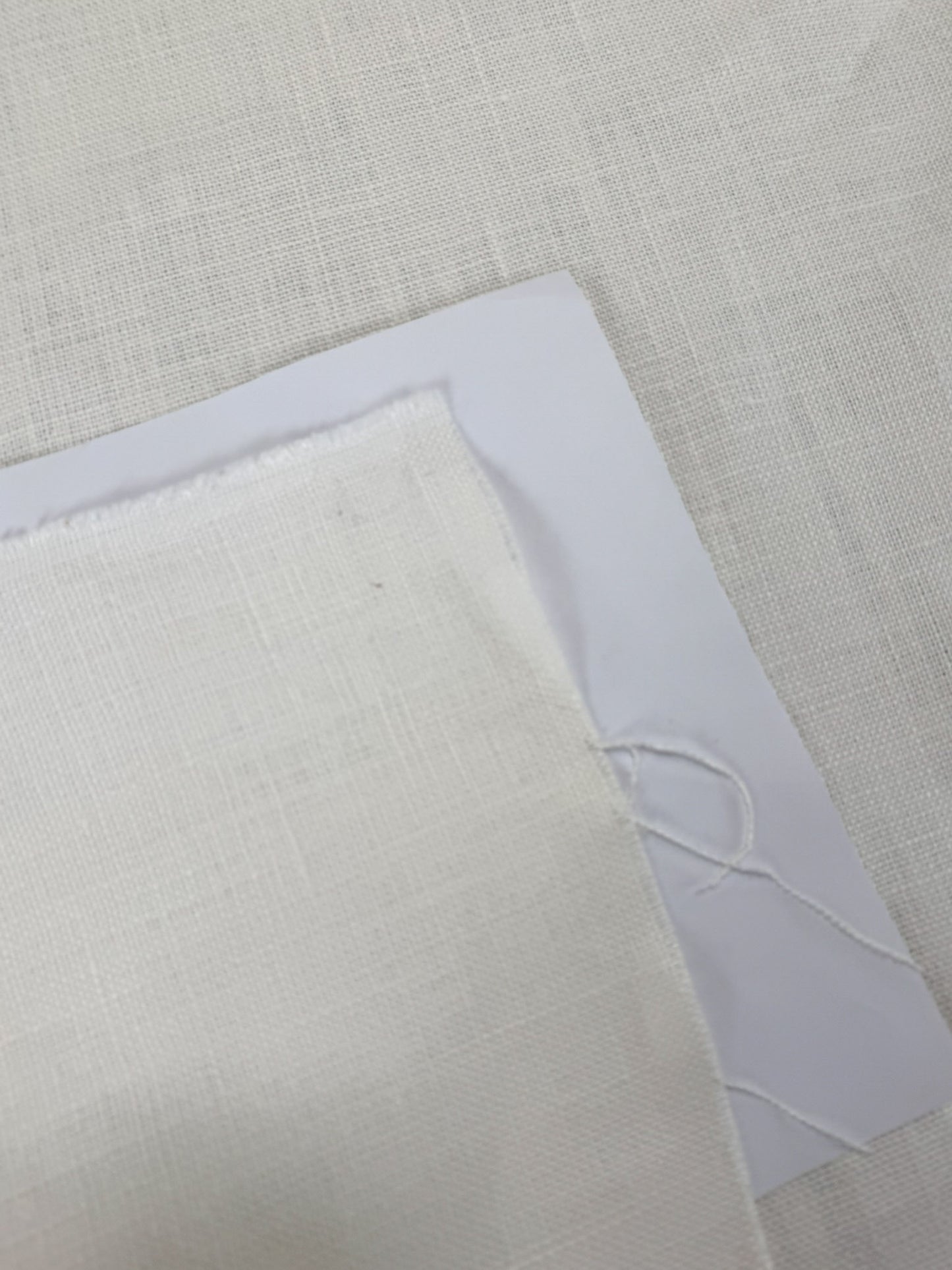 Scalamandre Luxembourg Linen Oyster Cream White Solid Super Heavy MSRP USD284/y