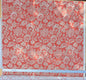 Scalamandre  CALAIS LINEN PRINT in Coral Pink Red Mediterrinan Pomegranite Block Print Heavy Linen MSRP USD300+/y