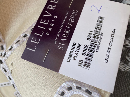 9 Berkbox76 Square Jacquard by Lelievre Paris Camondo Platine  MSRP USD 440/y