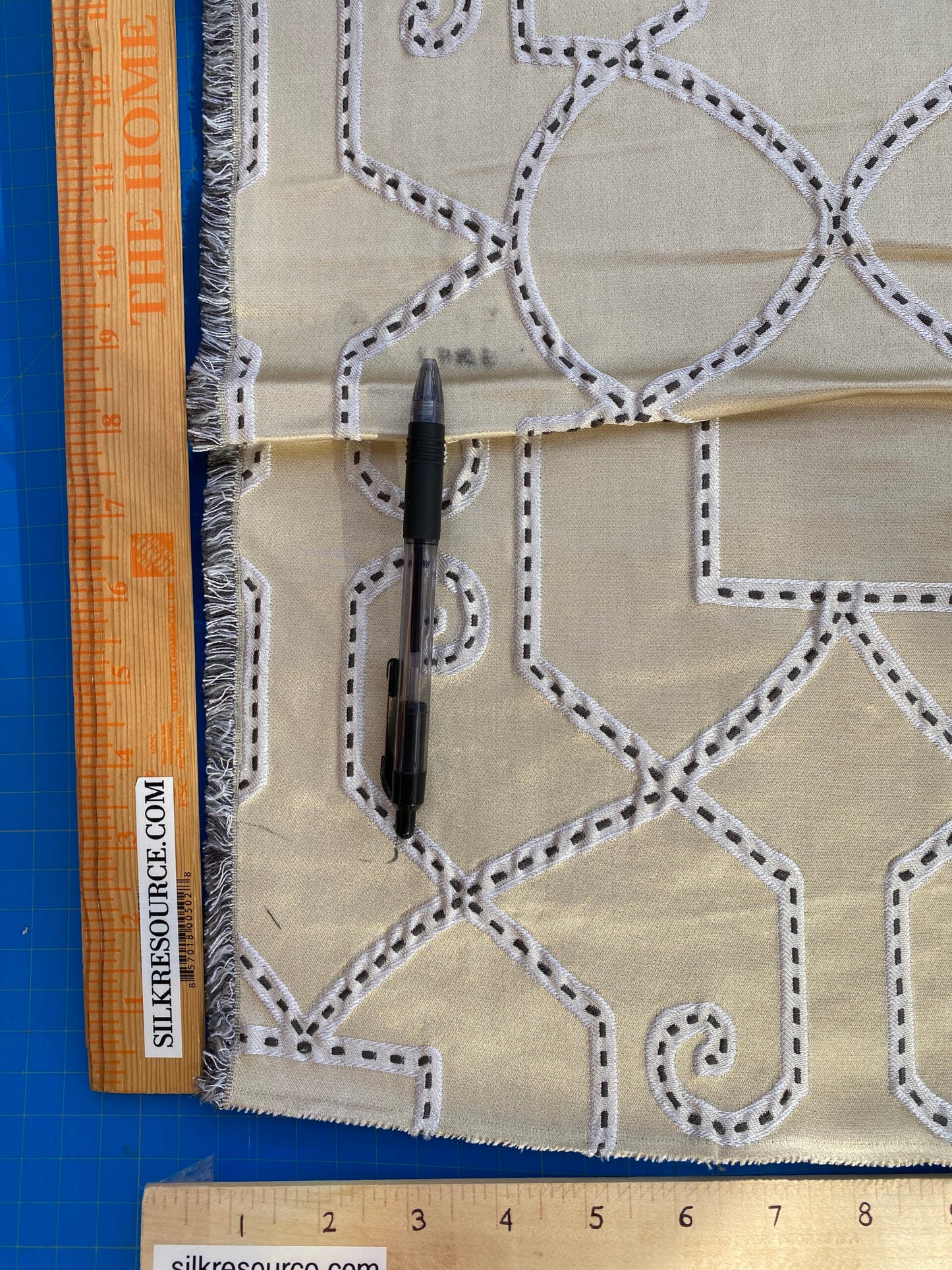 9 Berkbox76 Square Jacquard by Lelievre Paris Camondo Platine  MSRP USD 440/y