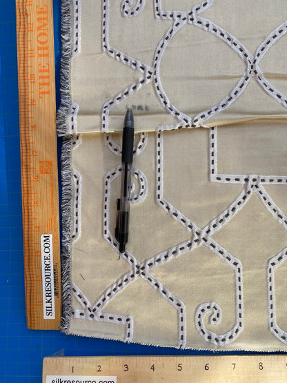 9 Berkbox76 Square Jacquard by Lelievre Paris Camondo Platine  MSRP USD 440/y