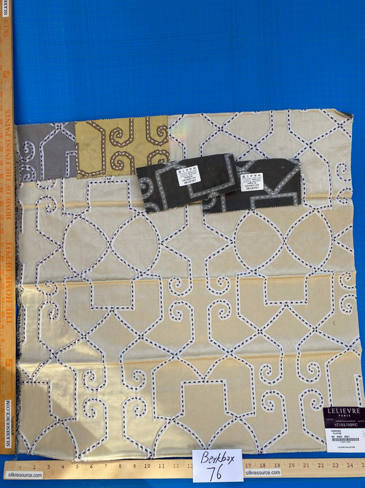 10 Berkbox76  Square Jacquard by Lelievre Paris Camondo Platine  MSRP USD 440/y
