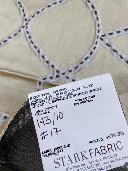 10 Berkbox76  Square Jacquard by Lelievre Paris Camondo Platine  MSRP USD 440/y