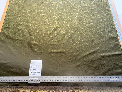 by yard Boboli Garden Silk Damask Italian Metallic Deep Charteuse Green Gold MSRP USD 568/yard