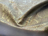 by yard Boboli Garden Silk Damask Italian Metallic Deep Charteuse Green Gold MSRP USD 568/yard